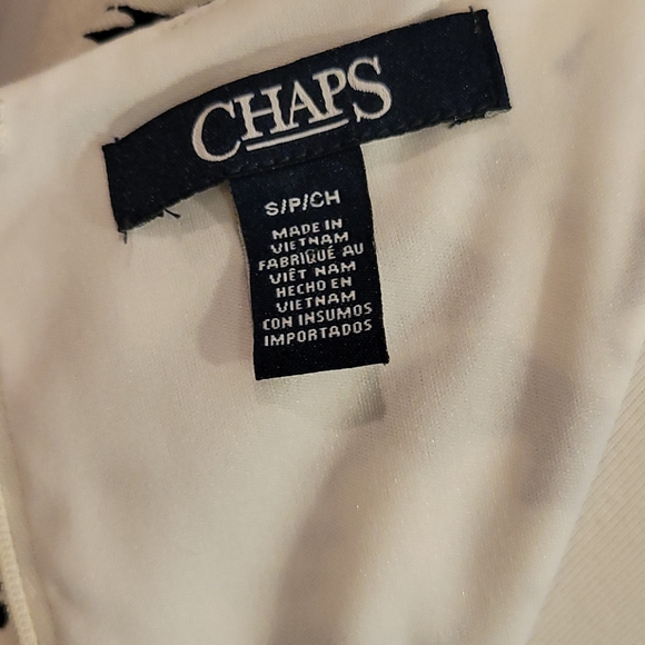 Chaps Floral Rouched Waist Dress - Picture 5 of 6